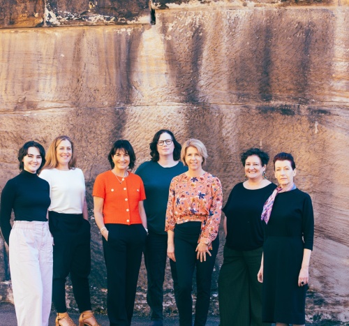 Change&Co team standing on a street and smiling into camera