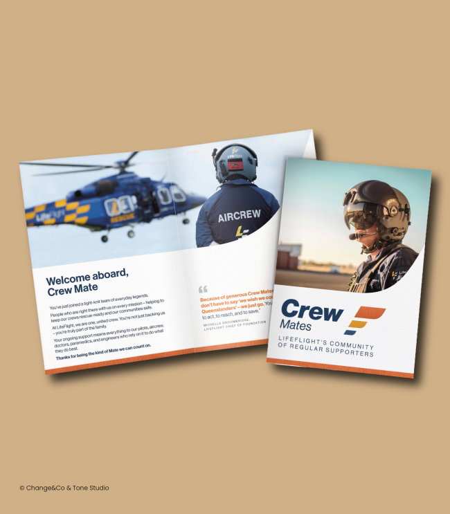 Open LifeFlight Crew Mates welcome booklet